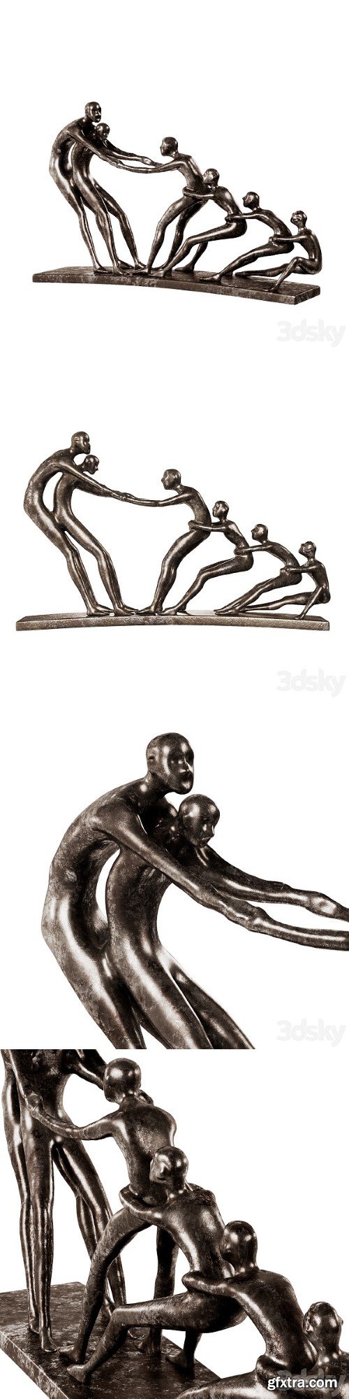 WAYFAIR bronze statuette War Human