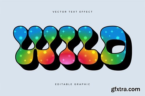 Bright Gradient Vector Text Effect Mockup PXZL7TD