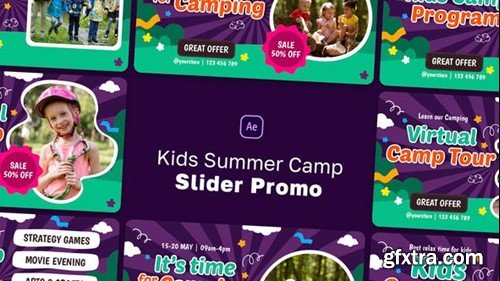 Videohive Kids Summer Camp Slider Promo 46320455