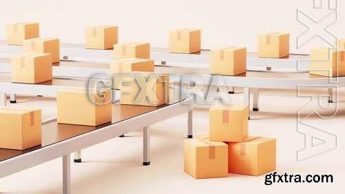 Boxes On The Conveyor Belt 1639662