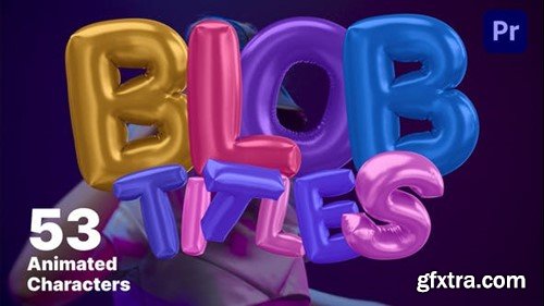 Videohive Animated Blob Letters 46300873