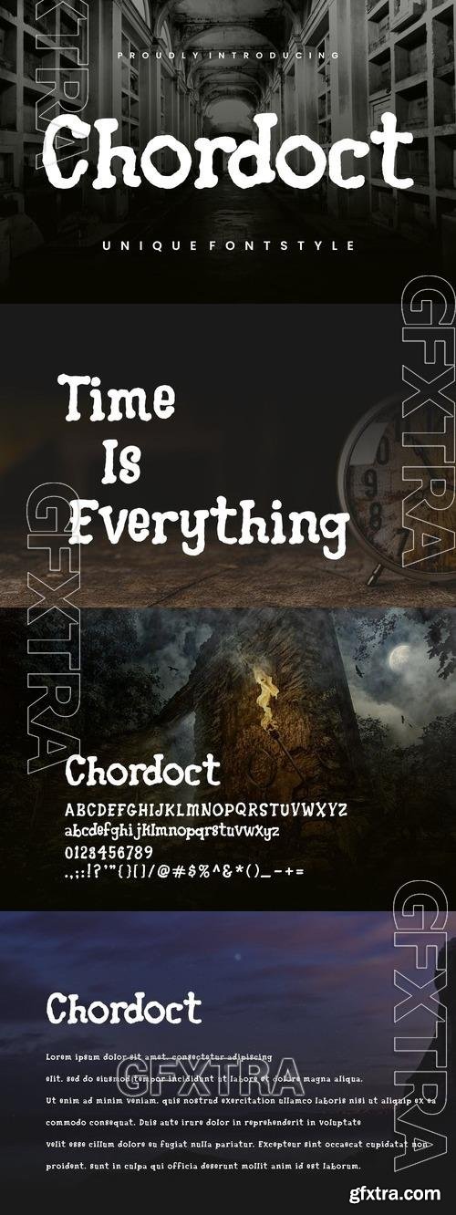 Chordoct - Unique Font VXQ7MJ3