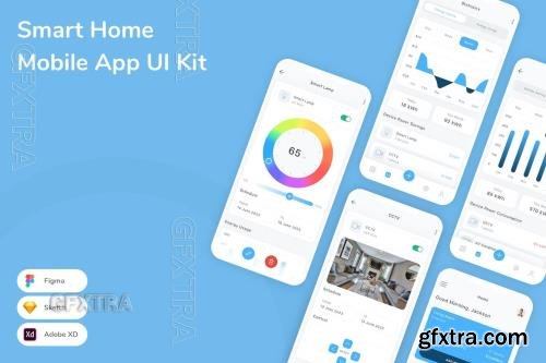 Smart Home Mobile App UI Kit QKGD8WR