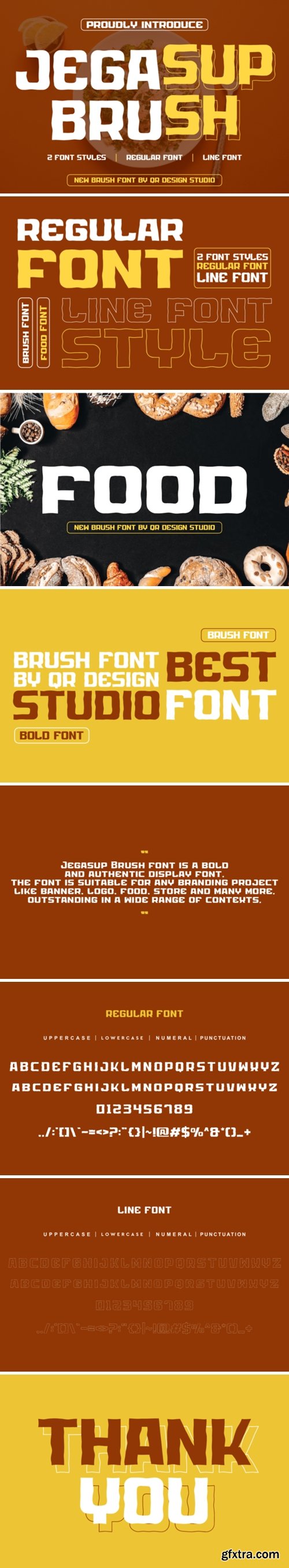 Jegasup Brush Font