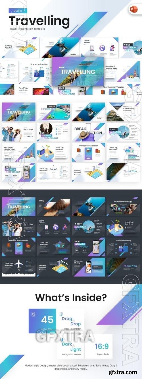 Travelling Guide PowerPoint Template F24SLKW
