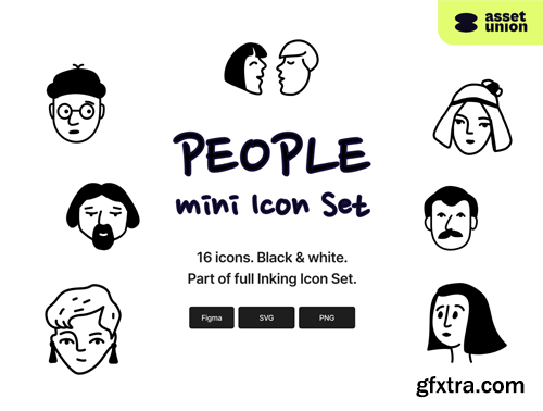 People - Inking Icon Set Ui8.net