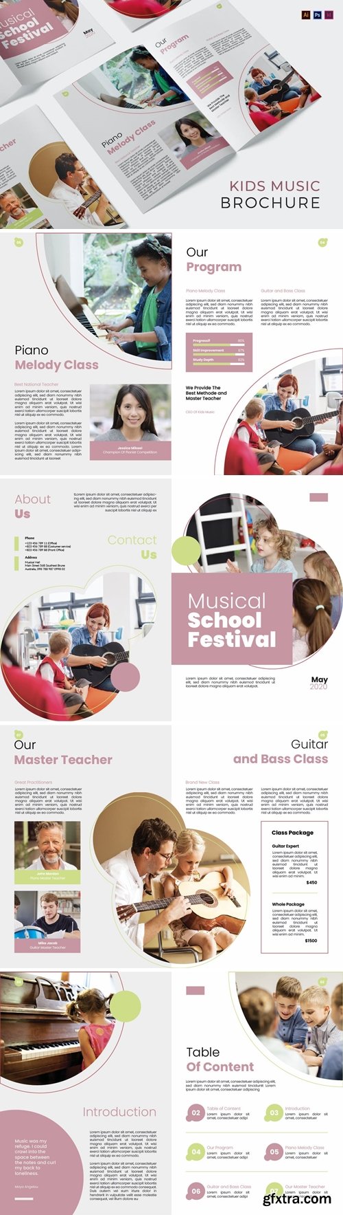Kids Music School Brochure YDTLQJV