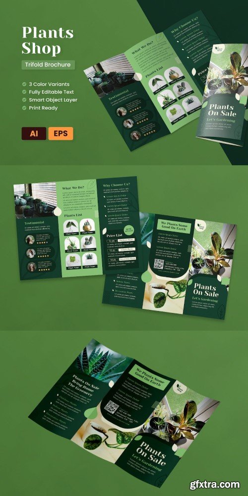 Plants Shop Brochure Template