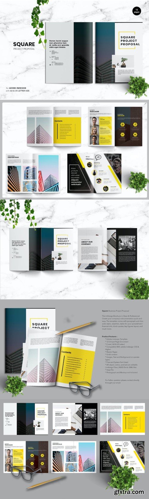Square - Project proposal Business Template