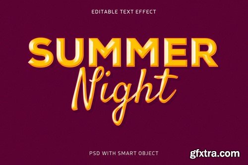Summer Night Text Effect MH6X8AE