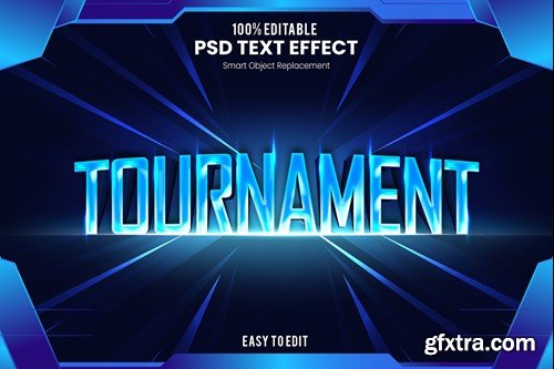 Tournament - Modern Futuristic Esport Text Effect N4M27LC