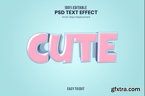 Cute - Bold and Fun 3D Cartoon Text Effect RRGFR6Y