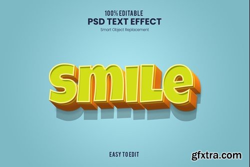 Smile - Bold and Fun 3D Text Effect LTZDD4Y