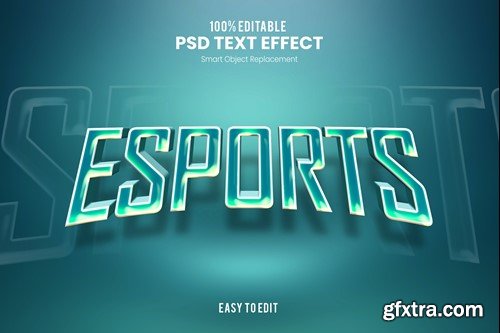 Esport - Green Modern and Futuristic Text Effect 3XJ3B8K