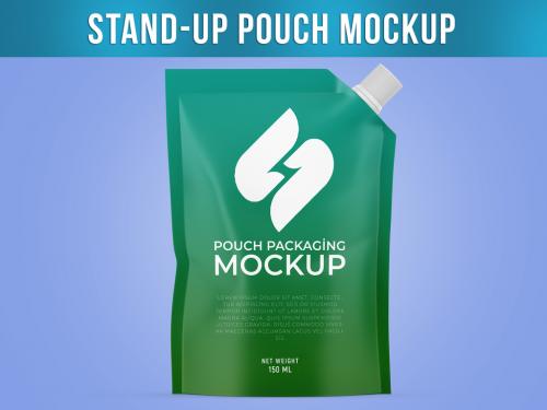 Stand-Up Pouch wift Spout Mockup 562555409