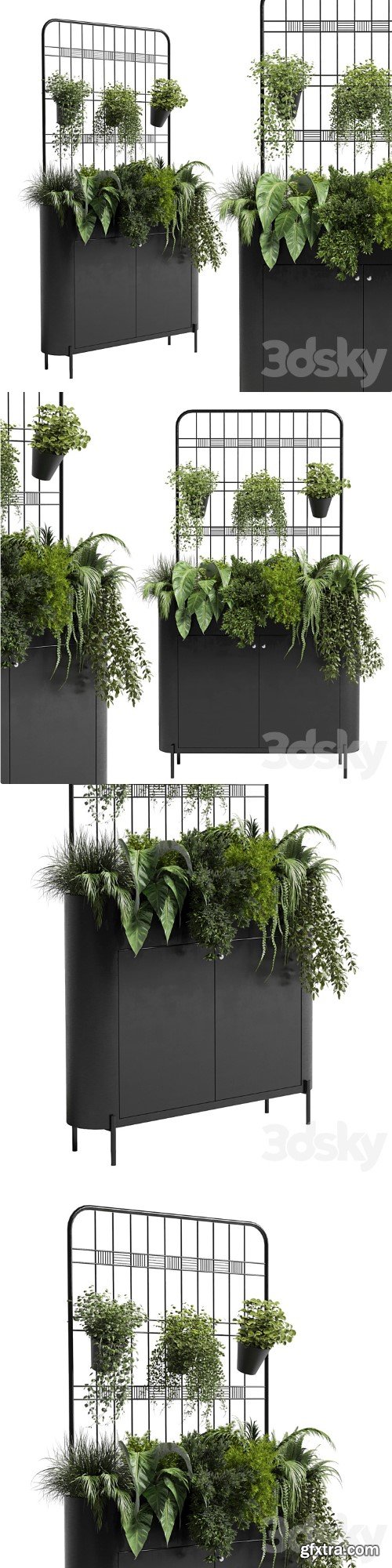 stand wall decor with shelves for the library and closet or showcase plants collection 175