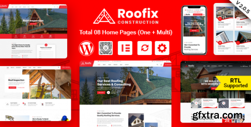 Themeforest - Roofix - Roofing Services WordPress Theme 27855848 v2.1.0 - Nulled