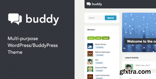 Themeforest - Buddy: Simple WordPress & BuddyPress Theme 3506362 v2.22.3 - Nulled