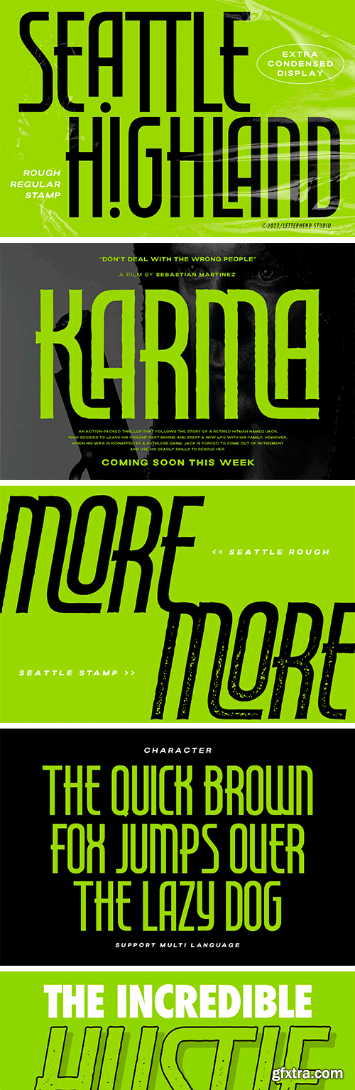 Seattle Highland - Condensed Font