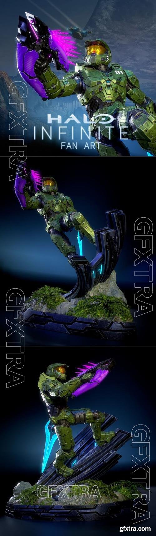 Halo Infinite Statue - Master Chief – 3D Print Model