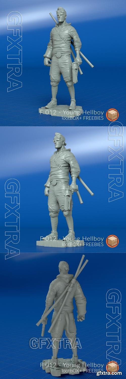 F 012 - Young Hellboy – 3D Print Model