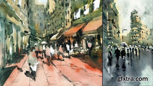 Mastering Loose Watercolor Painting: Streetscapes