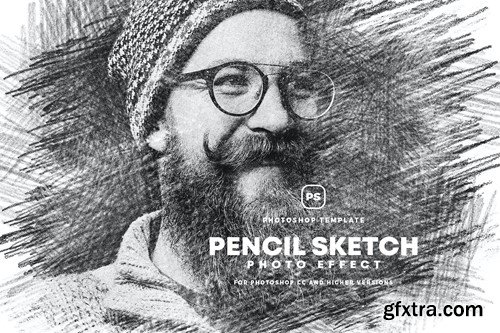 Pencil Sketch Photo Effect 95P69PS