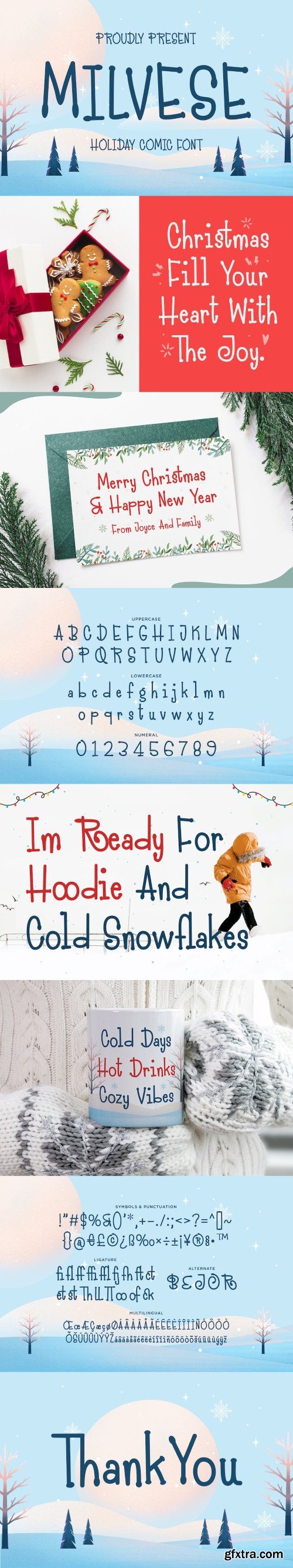 Milverse - Holiday Comic Font
