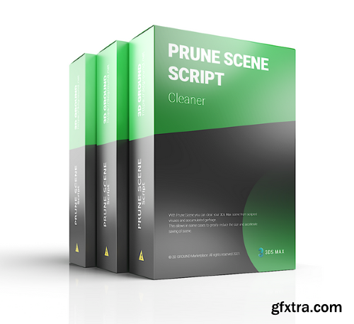3D Ground Prune Scene for 3ds max