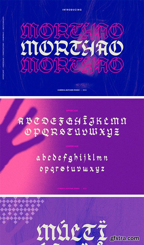 Morthao - Blackletter Typeface