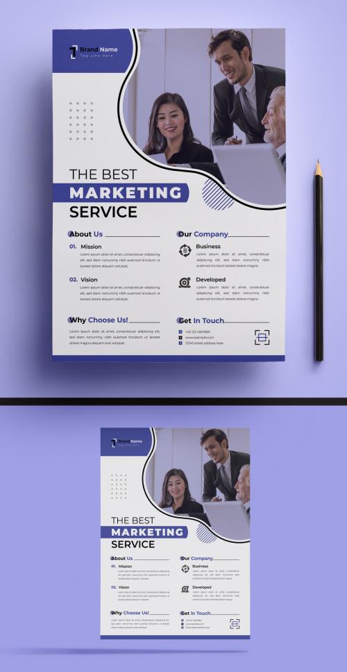 The Best Marketing Service Flyer Design Template 582951191