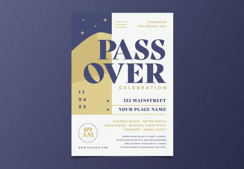 Passover Festival Flyer Layout 587521062