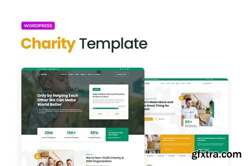 Harity – Fundraising Charity Elementor Template Kit DCQR9DT