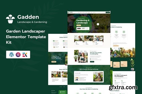 Gadden - Garden & Landscaping Elementor Template Kit 6MMDMDB