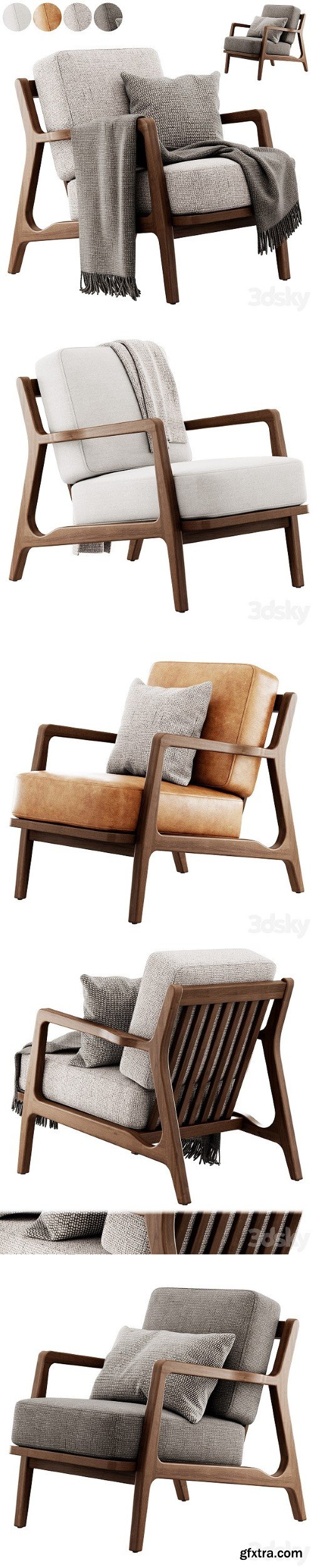 Pro 3DSky - Verity Lounge Chair by Poly and Bark