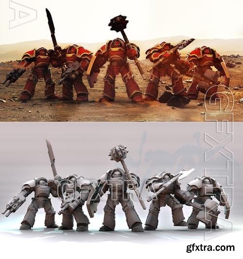 Terran Warhosts - Heavy Paragon Armour – 3D Print Model