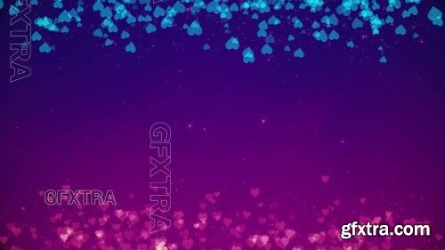 Colorful Hearts Background Loop 1360498