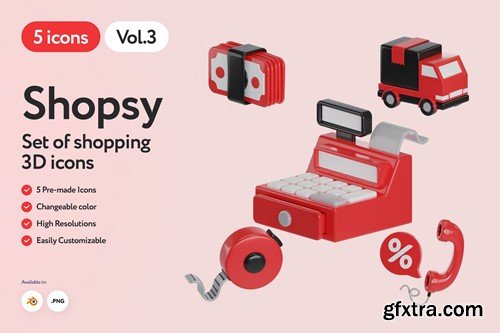 Shopsy - 3D Shopping Icons Vol.2 4SUH7WS