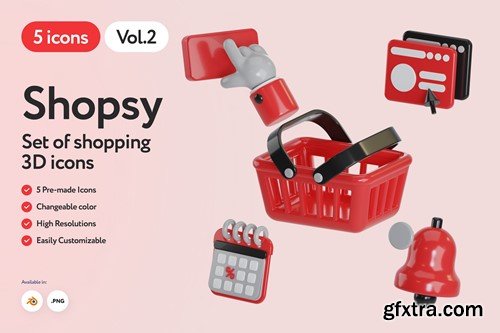 Shopsy - 3D Shopping Icons Vol.2 T7SKEGR