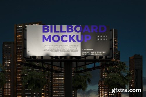 Roadside Billboard Mockup H87LKAY