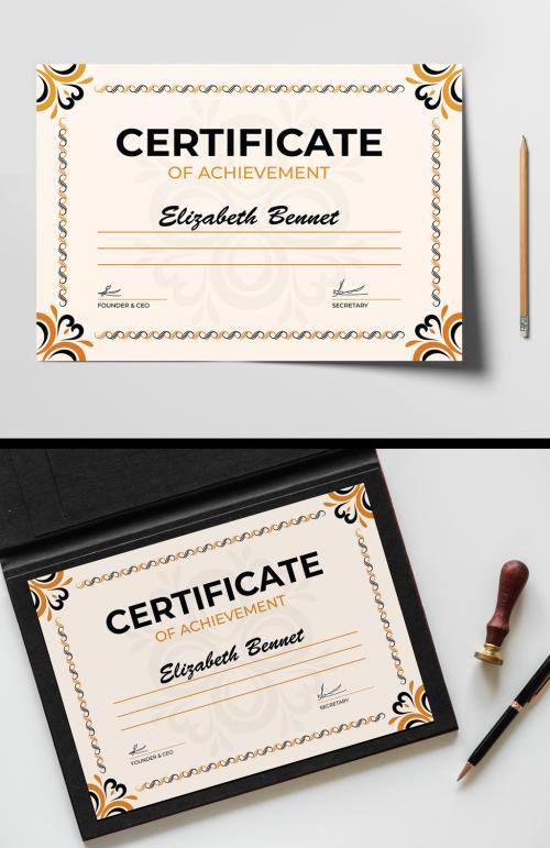Modern Certificate Design Template 582941936