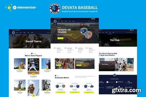 Devata - Baseball Team & Sports Club Elementor Template Kit 8XT5ZS5