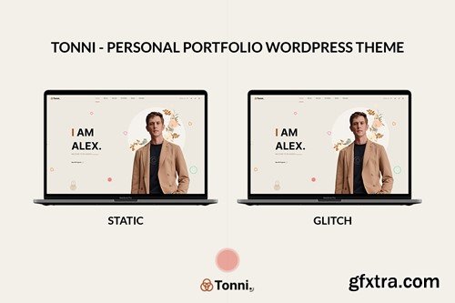 Tonni - Personal Portfolio WordPress Theme 7C556HZ