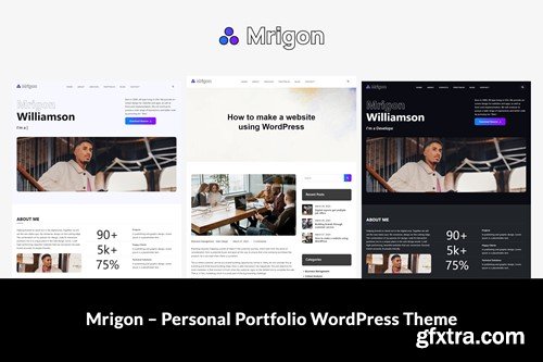 Mrigon – Personal Portfolio WordPress Theme F3PL86C