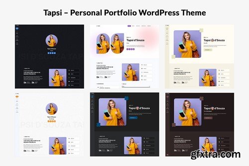 Tapsi – Personal Portfolio WordPress Theme HW7BG27