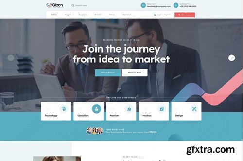 Qizon - Crowdfunding & Charity WordPress Theme DASDCZP