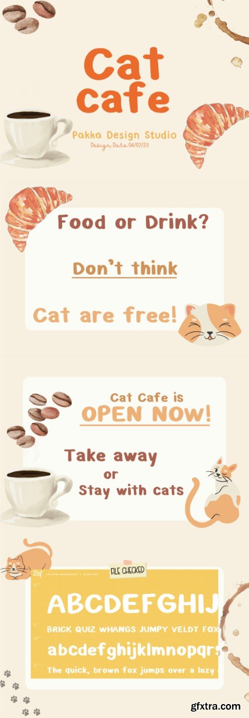 Cat Cafe Font