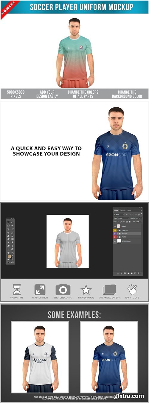 Soccer Player Uniform Mockup WC6BV44