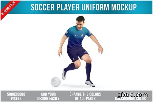 Soccer Player Uniform Mockup GFH9CC6