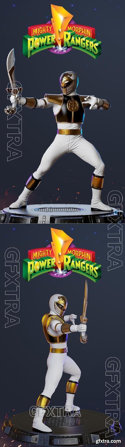 White Ranger Mighty Morphin Power – 3D Print Model